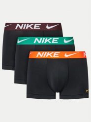 Nike Komplet 3 par bokserek 0000KE1156 Czarny. Czarne bokserki męskie Nike, m, bez wzorów, z syntetyku. Za 129.99 zł.