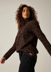 Damska bluza polarowa Frankie Borg Half Zip. Brązowe bluzy damskie Regatta, bez wzorów, z materiału, bez kaptura. Za 182.50 zł.