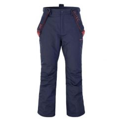 Męskie Spodnie Z Logo Darin. Niebieskie spodnie snowboardowe męskie Hi-tec, m, bez wzorów, z materiału, narciarskie. Za 330.85 zł.
