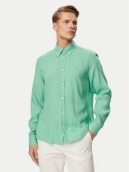 BOSS Koszula H-Liam 50556077 Zielony jasny Regular Fit. Zielone koszule męskie Boss, m, bez wzorów, ze lnu, bez kołnierzyka, bez ramiączek. Za 599.99 zł.