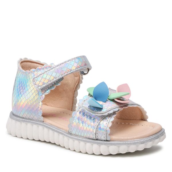 Sandały Nelli Blu. Szare sandały dziewczęce Nelli Blu, bez zapięcia. Za 119.99 zł.