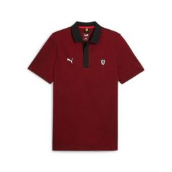 Koszulka polo męska Puma FERRARI STYLE 2 TONE czerwona 62382702 r M. Czerwone koszulki polo męskie Puma, m, bez wzorów, z materiału, bez kołnierzyka, bez ramiączek. Za 194.84 zł.