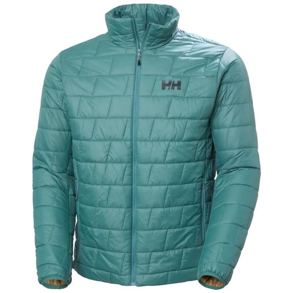 Kurtka puchowa Helly Hansen Lifaloft. Zielone kurtki męskie Helly Hansen, l, bez wzorów, z materiału, klasyczne, bez kaptura. Za 805.50 zł.