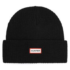 Czapka Hunter. Czarne czapki i kapelusze męskie Hunter, na zimę, bez wzorów. Za 59.99 zł.