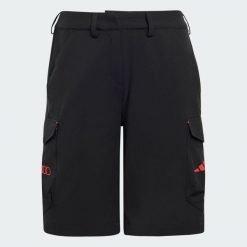 SZORTY AUDI REVOLUT F1 TEAM MECHANICS. Czarne szorty damskie Adidas, l, bez wzorów, z elastanu, klasyczne, z podwyższonym stanem. Za 349.00 zł.
