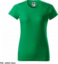 MALFINI Basic 134 - ADLER - Koszulka damska, 160 g/m - zieleń trawy XS. Zielone t-shirty damskie Malfini, m, bez wzorów, bez kołnierzyka. Za 22.14 zł.