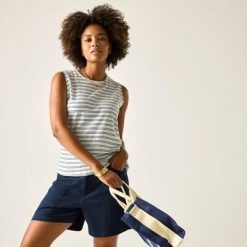 Damski top bez rękawów Fariene Cotton. Białe koszulki sportowe damskie Regatta, m, bez wzorów, z bawełny, bez kołnierzyka, bez ramiączek, trekkingowe. Za 145.00 zł.