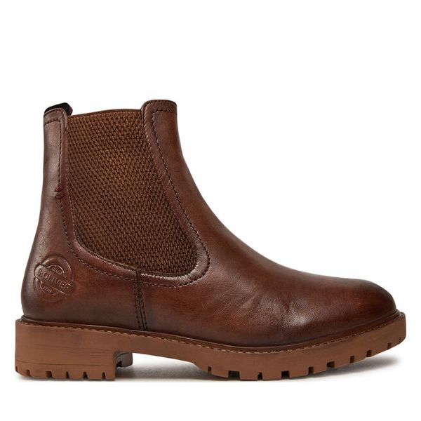 Botki s.Oliver. Brązowe botki damskie S.Oliver, bez obcasa, na płaskiej podeszwie, bez zapięcia. Za 409.99 zł.