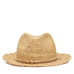 Kapelusz Marella. Brązowe czapki i kapelusze damskie Marella, bez wzorów. Za 319.99 zł.