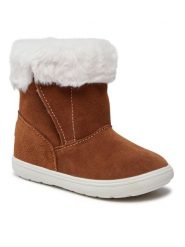 Primigi Kozaki 4850622 S Brązowy. Brązowe buty zimowe dziewczęce Primigi, bez wzorów, ze skóry, bez zapięcia. Za 289.99 zł.