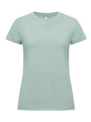 Clique New Classic-T Women T-shirt bawełniana, contemporary fit. Zielone t-shirty damskie CLIQUE, s, bez wzorów, z bawełny, klasyczne, bez kołnierzyka. Za 104.55 zł.
