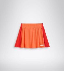 Spódniczka do tenisa damska Diadora L. CORE SKIRT red italy. Brązowe spódnice damskie Diadora, l, bez wzorów, z materiału, rozkloszowane. Za 49.99 zł.