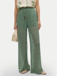 Vero Moda Spodnie materiałowe Maya 10325044 Zielony Wide Leg. Zielone spodnie materiałowe damskie Vero Moda, xs, bez wzorów, z materiału. Za 109.99 zł.