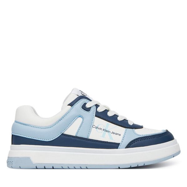 Sneakersy Calvin Klein Jeans. Niebieskie trampki i tenisówki chłopięce Calvin Klein Jeans, bez wzorów, z jeansu, bez zapięcia. Za 217.99 zł.