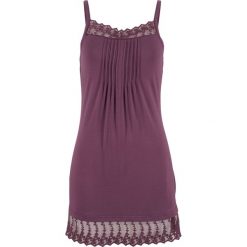 Top z miękko układającej się koronki, na regulowanych ramiączkach bonprix czarny bez. Topy damskie marki DOMYOS. Za 69.99 zł.