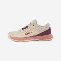 Buty tenisowe Kuikma Comfort na mączkę ceglaną. Brązowe obuwie sportowe damskie KUIKMA, bez wzorów, z materiału, na fitness i siłownię. Za 199.99 zł.