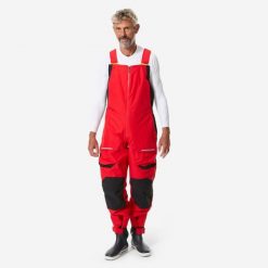 Spodnie żeglarskie męskie Decathlon 500 na szelkach. Czerwone spodnie sportowe męskie Decathlon, m, bez wzorów, z polaru, żeglarskie. Za 489.99 zł.