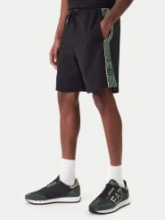 EA7 Emporio Armani Szorty sportowe 7M001501 AF12660 UC001 Czarny Regular Fit. Czarne krótkie spodenki sportowe męskie EA7 Emporio Armani, m, bez wzorów, z syntetyku. Za 449.99 zł.