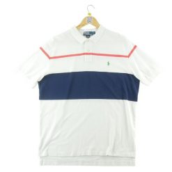 Second life - Polo Ralph Lauren koszulka męska z krótkim rękawem - Stan dobry. Białe koszulki polo męskie Ralph Lauren, l, bez wzorów, z materiału, casualowe, bez ramiączek. Za 127.76 zł.