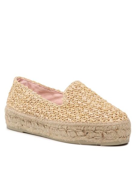 Manebi Espadryle Double Sole Espadrilles V 2.7 D0 Beżowy. Brązowe espadryle damskie Manebi, bez wzorów, z syntetyku, bez obcasa, bez zapięcia. Za 819.99 zł.