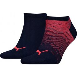 Skarpetki Puma Trampki 2szt Czarny Czerwony Czerwony 43-46. Czarne trampki i tenisówki damskie Puma, bez wzorów, z bawełny, eleganckie, bez zapięcia. Za 125.99 zł.