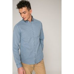 Tommy Hilfiger - Koszula. Szare koszule męskie Tommy Hilfiger, z bawełny, z długim rękawem. W wyprzedaży za 279.90 zł.