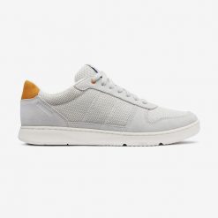 Buty do chodzenia męskie Newfeel Walk Protect Mesh. Białe buty sportowe męskie Decathlon, z kauczuku, bez zapięcia, trekkingowe. Za 159.99 zł.