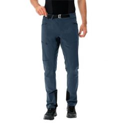 Spodnie trekkingowe męskie Vaude Me Tekoa Biobased. Niebieskie spodnie materiałowe męskie Vaude, m, bez wzorów, z elastanu. Za 282.70 zł.