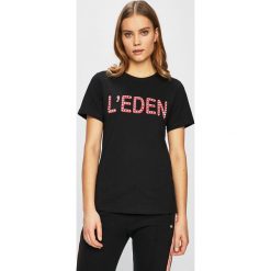 Silvian Heach - Top. Białe t-shirty damskie Silvian Heach, m, z aplikacjami, z bawełny, casualowe, bez kołnierzyka. W wyprzedaży za 95.99 zł.