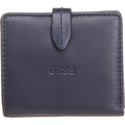 Skórzany portfel "Liv 127" w kolorze granatowym - 9 x 10 x 1,5 cm. Niebieskie portfele damskie marki BREE, z materiału. W wyprzedaży za 136.95 zł.