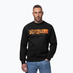 Bluza męska Pitbull Crewneck Blacky. Czarne bluzy męskie PITBULL, l, bez wzorów, z bawełny, bez kaptura. Za 229.99 zł.