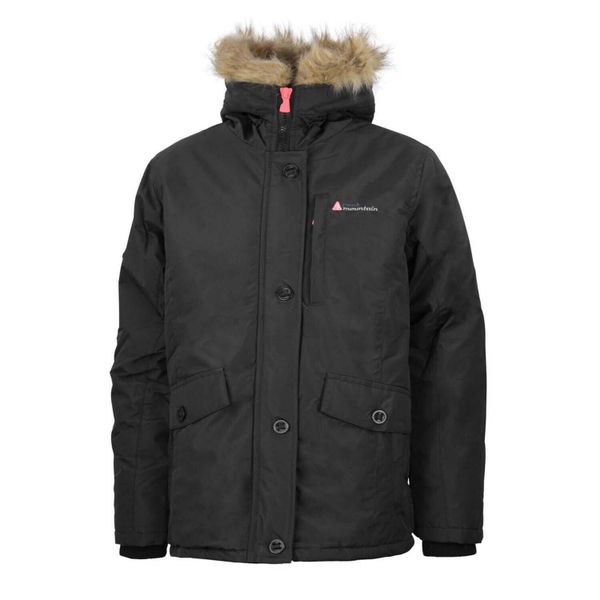 Parka narciarska dla dziewczynki Peak Mountain Falava. Czarne kurtki i płaszcze dla dziewczynek Peak Mountain, bez wzorów, z poliesteru, długie, bez kaptura. Za 221.00 zł.