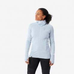 Sweter damski merino z kapturem Simond Alpinism. Niebieskie bluzy sportowe damskie SIMOND, m, bez wzorów, z elastanu, sportowe, bez kołnierzyka, bez ramiączek, z kapturem. Za 349.99 zł.