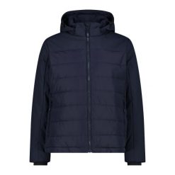 Kurtka z kapturem CMP. Czarne kurtki snowboardowe męskie CMP, m, bez wzorów, z materiału, długie, z kapturem, narciarskie. Za 469.00 zł.