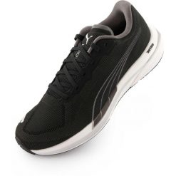 Damskie buty do biegania Puma Speed Nitro WTR - Czarny, Biały, Różowy. Czarne obuwie sportowe damskie Puma, bez wzorów, do biegania. Za 376.99 zł.