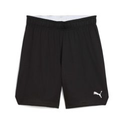 Szorty Puma teamJaws. Czarne krótkie spodenki sportowe męskie Puma, s, bez wzorów, z materiału, na fitness i siłownię. Za 181.06 zł.
