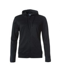 Clique Ottawa Women damska bluza z kapturem z poliestru czarna – black. Czarne bluzy damskie CLIQUE, l, bez wzorów, z materiału, z kapturem. Za 244.52 zł.