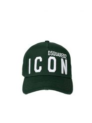 Dsquared2 Bejsbolówka | BCM0673 05C00001 | Mężczyzna | Zielony. Zielone czapki i kapelusze męskie Dsquared2, bez wzorów, z bawełny. W wyprzedaży za 399.00 zł.
