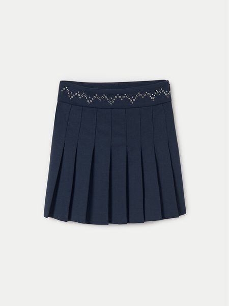 Mayoral Spódnica plisowana 7974 Granatowy Regular Fit. Niebieskie spódniczki dla dziewczynek Mayoral, bez wzorów, z syntetyku. Za 99.99 zł.