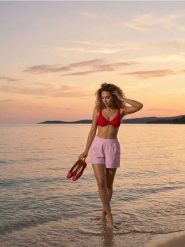 Bawełniane szorty loose - różowy. Czerwone szorty damskie Sinsay, l, bez wzorów, z bawełny. Za 39.99 zł.