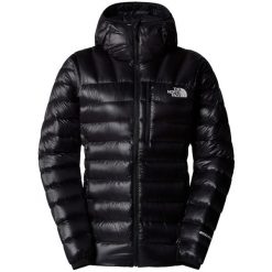 Kurtka sportowa damska Summit Breithorn Hoodie. Czarne kurtki damskie The North Face, l, bez wzorów, z materiału, z kapturem, trekkingowe. Za 1,149.99 zł.