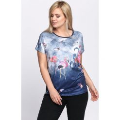 Granatowa Bluzka Words Like Bullets. T-shirty damskie Born2be. Za 24.99 zł.