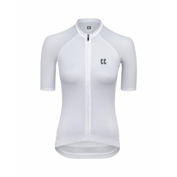 Damski jersey Kalas Passion Z3 Verano. Białe koszulki sportowe damskie KALAS, bez wzorów, z jersey, bez kołnierzyka, bez ramiączek, rowerowe. Za 604.50 zł.