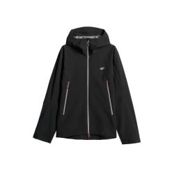 Kurtka turystyczna 4F M1102. Czarne kurtki męskie 4f, na lato, l, bez wzorów, z elastanu, bez kaptura. Za 498.00 zł.