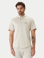 BOSS Koszula ST Motion 50555951 Beżowy Regular Fit. Brązowe koszule męskie Boss, l, bez wzorów, z bawełny, bez kołnierzyka, bez ramiączek. Za 549.99 zł.