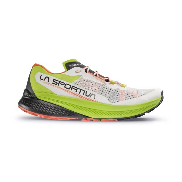 Buty do biegania męskie La Sportiva La Prodigio. Białe buty sportowe męskie La Sportiva, z materiału, bez zapięcia, do biegania. Za 680.80 zł.