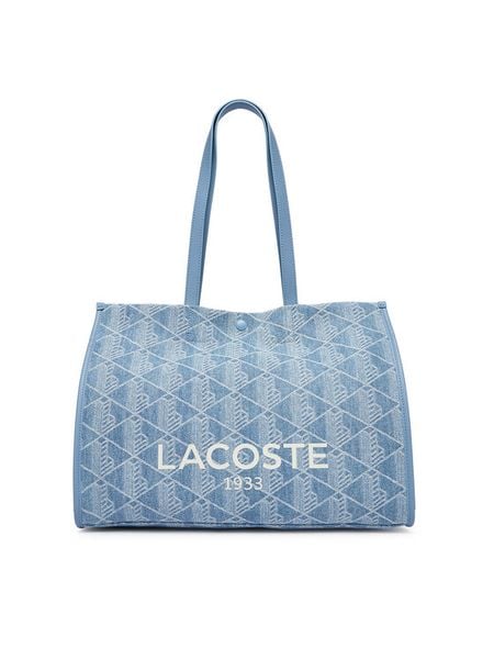 Lacoste Torebka NU5311HK Niebieski. Niebieskie torebki do ręki damskie Lacoste, bez wzorów, bez dodatków. Za 771.99 zł.