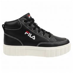 Trampki Damskie Skóra Sandblast. Czarne trampki i tenisówki damskie Fila, bez wzorów, z koronki, klasyczne, bez zapięcia. Za 344.00 zł.