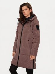 Halti Płaszcz zimowy Linjat 065-0409 Brązowy Regular Fit. Brązowe kurtki damskie Halti, na zimę, bez wzorów, z syntetyku, bez kaptura. Za 799.99 zł.
