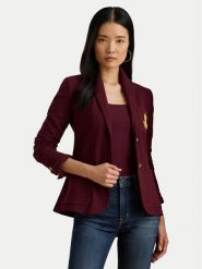LAUREN RALPH LAUREN Marynarka 200797305029 Bordowy Slim Fit. Czerwone żakiety damskie Lauren Ralph Lauren, s, bez wzorów, z bawełny. Za 1,499.00 zł.